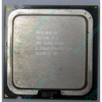 Процессор Intel Celeron D 326 (2.53GHz /256kb /533MHz) SL98U s.775 (Быково)